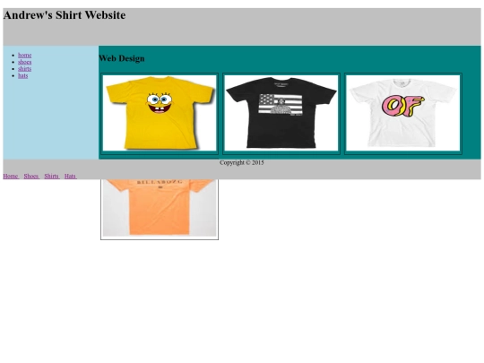 CSS/shirts1 screenshot