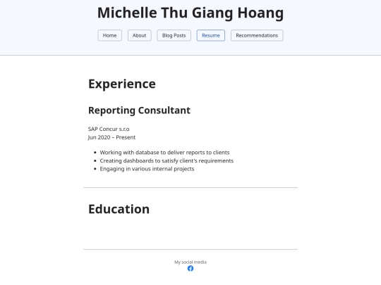 resume screenshot