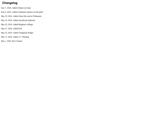 changelog screenshot