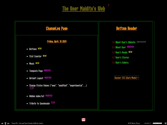 changelog screenshot