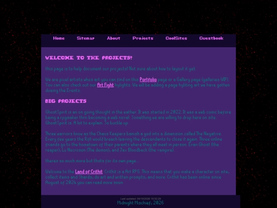 projects screenshot
