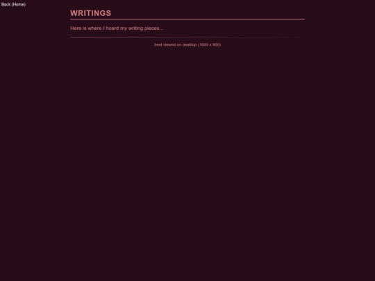 writings screenshot