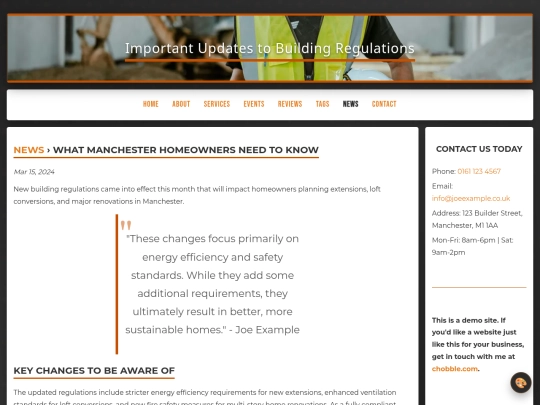 news/building-regulations screenshot