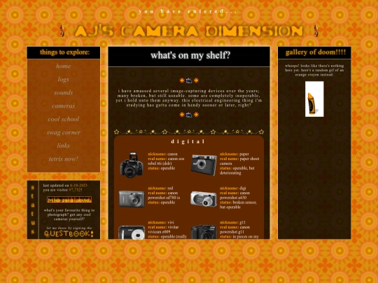 cameras screenshot
