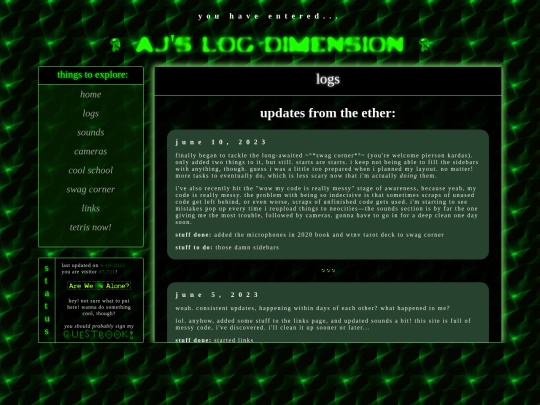 logs screenshot
