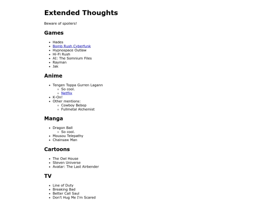 extendedthoughts screenshot