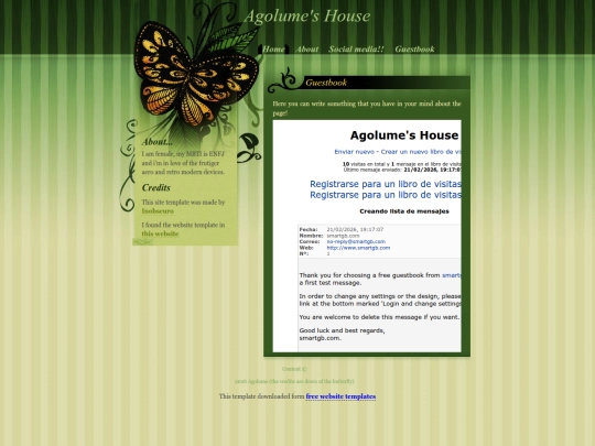 guestbook screenshot
