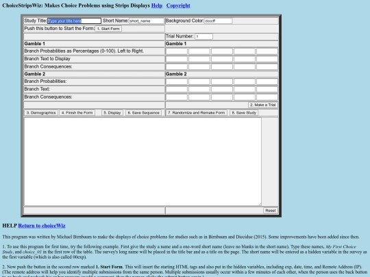Edika/ChoiceStripsWiz screenshot