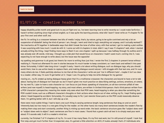 blog screenshot