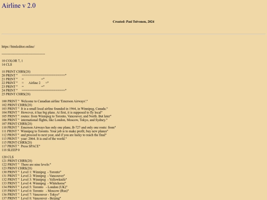 airline2 screenshot