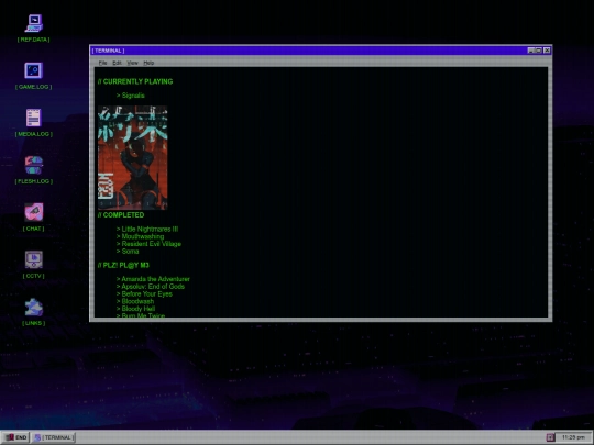 GameLog screenshot