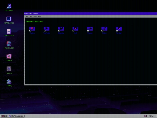Links screenshot