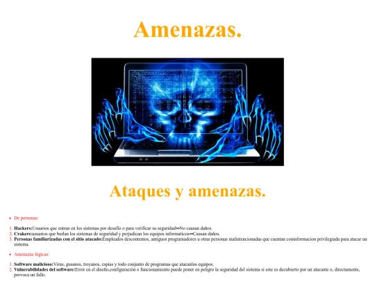 seguridad en la red/amenazas screenshot