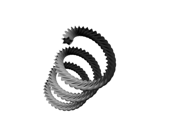 extrude-helix screenshot