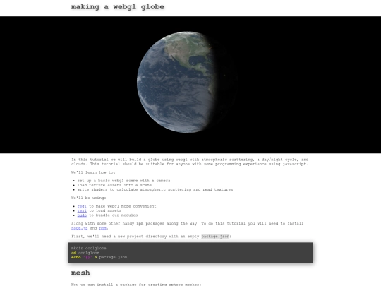 globe-tutorial screenshot
