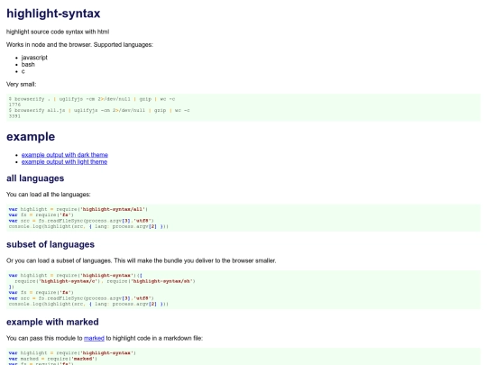 highlight-syntax screenshot
