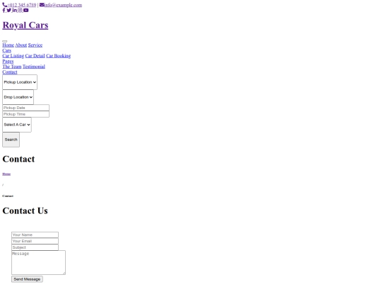 Car01/contact screenshot