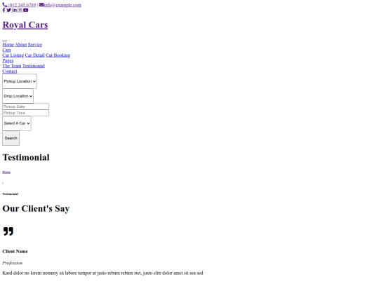 Car01/testimonial screenshot