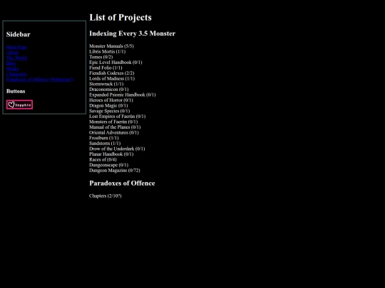 projects screenshot