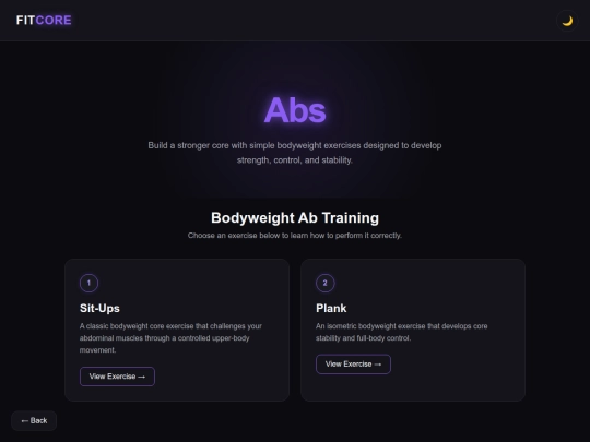 Workout/abs screenshot