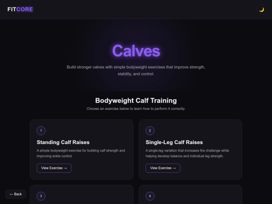 Workout/calves screenshot