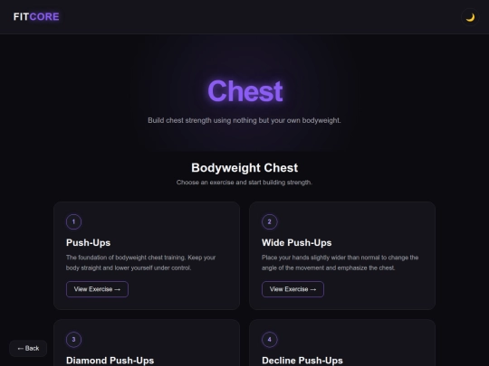 Workout/chest screenshot