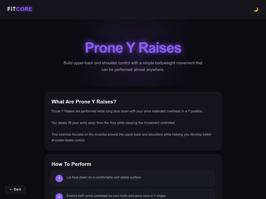 Workout/prone-y-raises screenshot