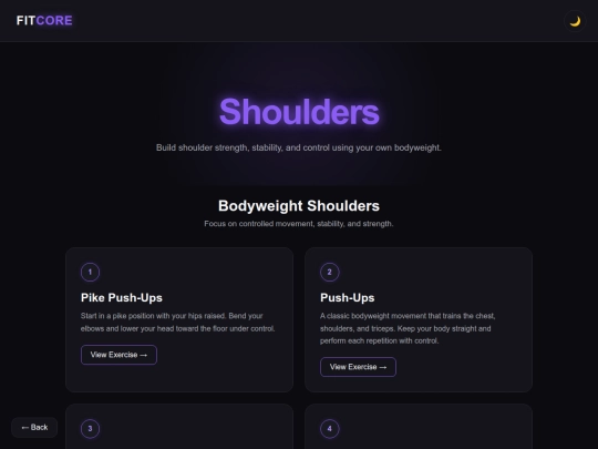 Workout/shoulders screenshot
