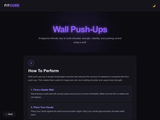 Workout/wall-push-ups screenshot