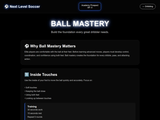 soccer/ball-mastery screenshot