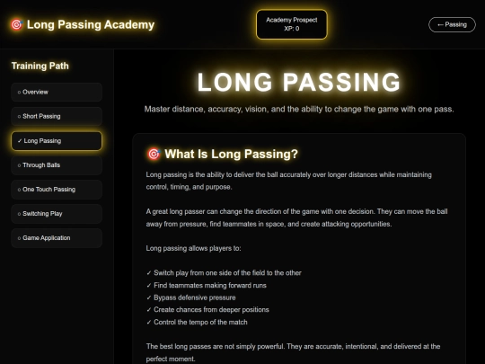 soccer/long-passing screenshot