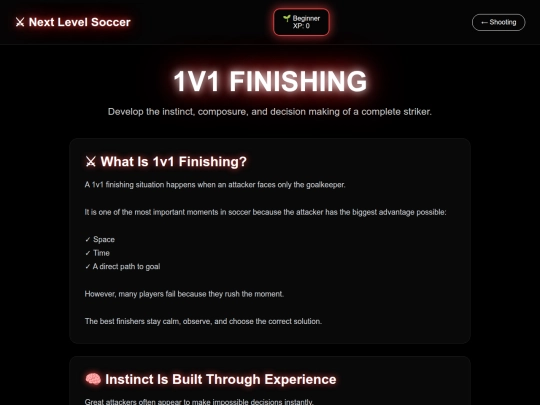 soccer/one-v-one-finishing screenshot
