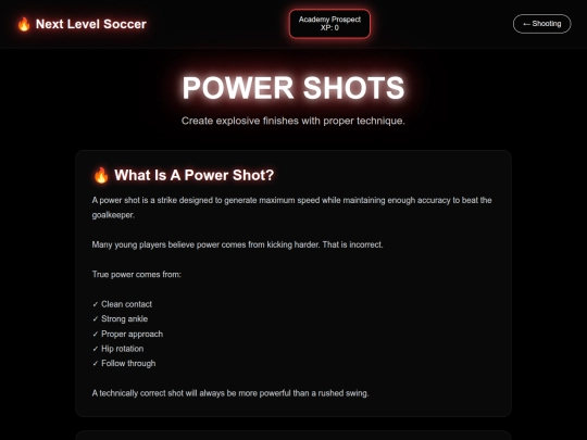 soccer/power-shots screenshot