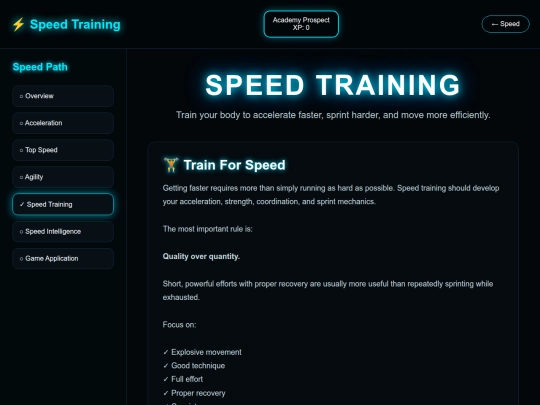 soccer/speed-training screenshot