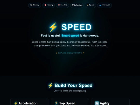soccer/speed screenshot