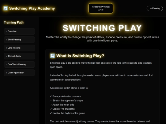 soccer/switching-play screenshot