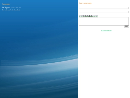 FixedGuestBook screenshot