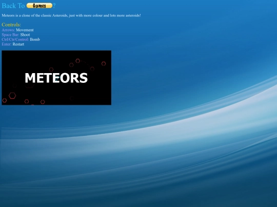 Meteors screenshot