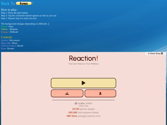 Reaction screenshot