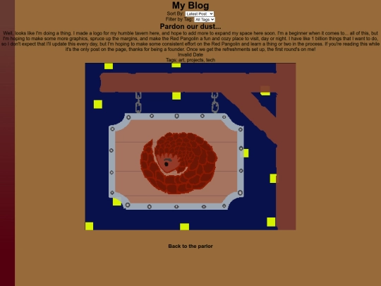 blog screenshot