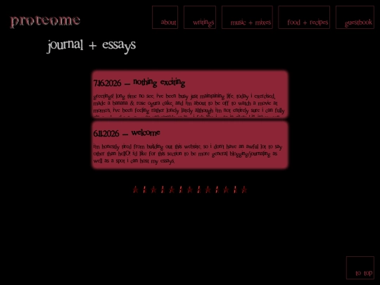 writings screenshot