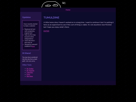 Tumuldine/tumulintro screenshot