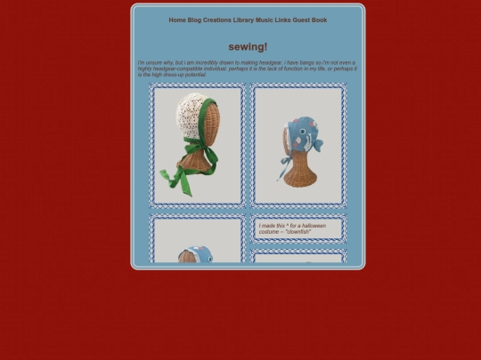 creationpages/sewing screenshot