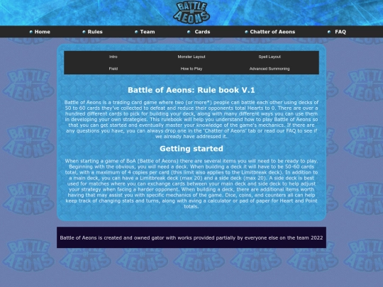 rules screenshot