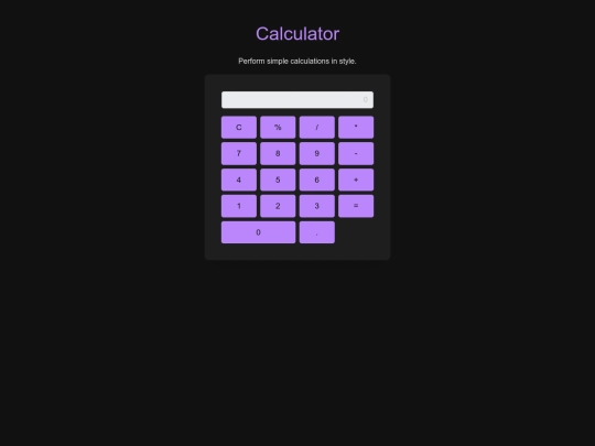 Calculator screenshot