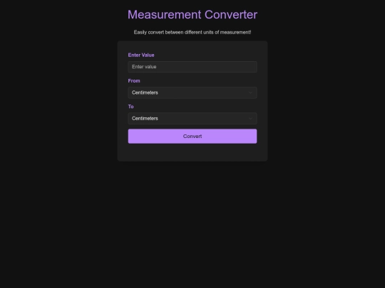 Measurement Converter screenshot