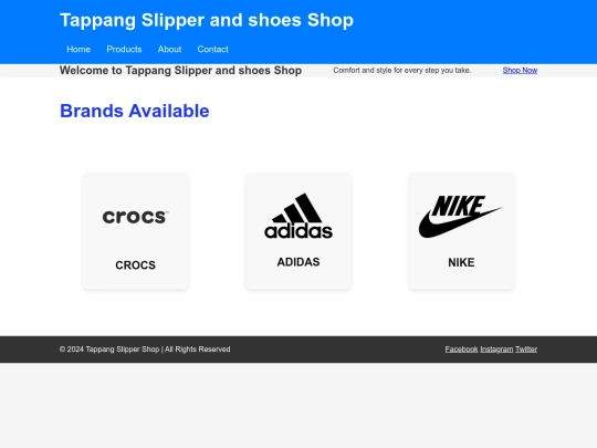 slipper shop screenshot