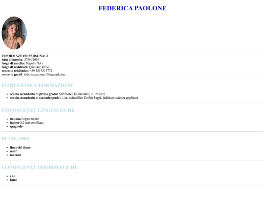 pagine/curriculumvitale screenshot