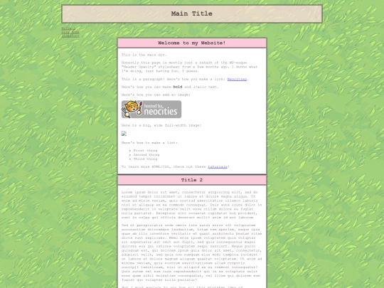 test screenshot
