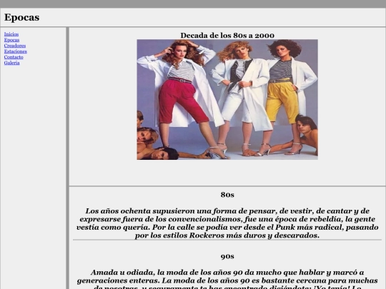 ejemplos div /epocas screenshot